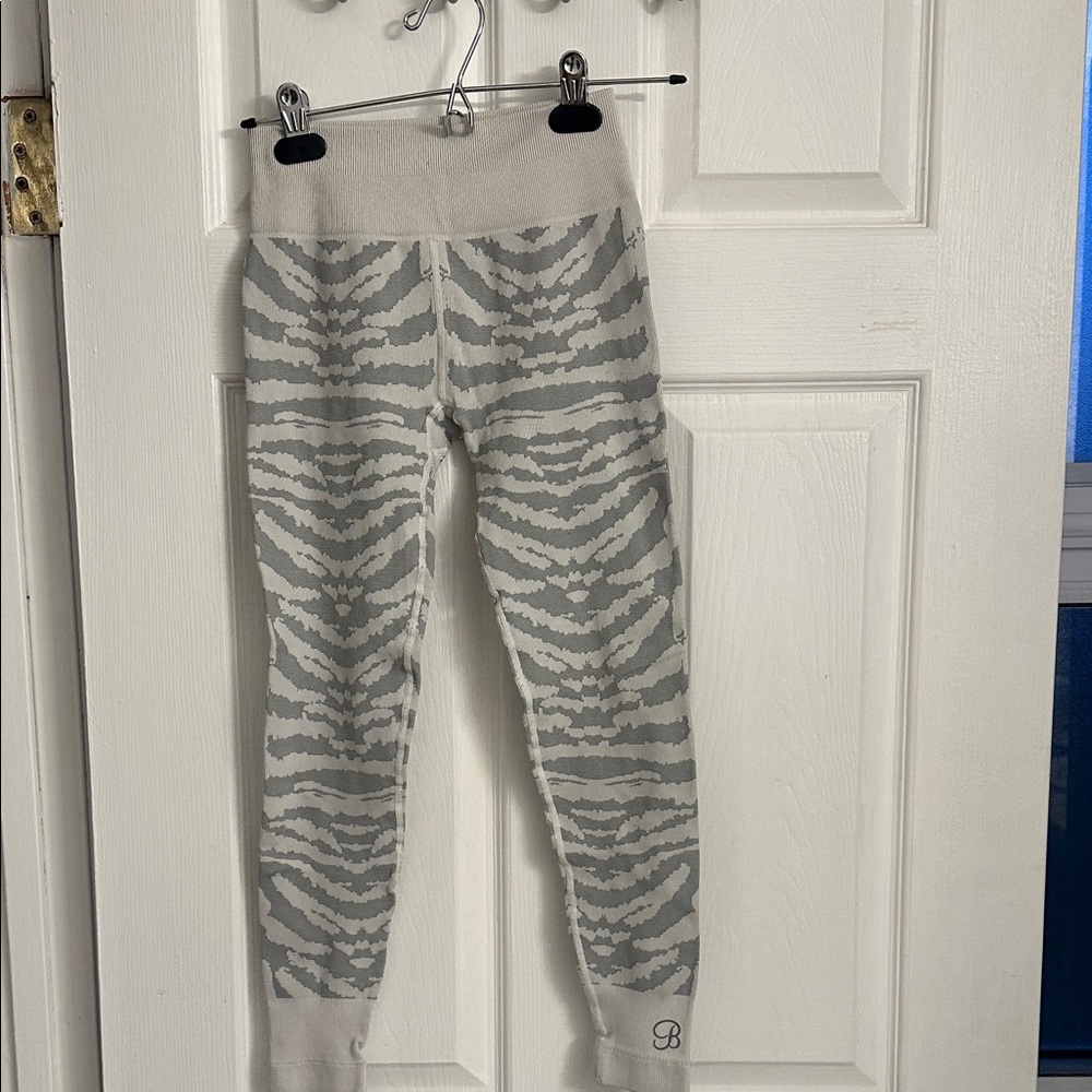 Bombshell Sportswear Gray Zebra Print Leggings